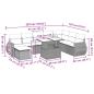 Preview: 9-tlg. Garten-Sofagarnitur mit Kissen Braun Poly Rattan