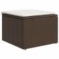 Preview: 9-tlg. Garten-Sofagarnitur mit Kissen Braun Poly Rattan