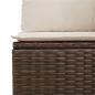Preview: 9-tlg. Garten-Sofagarnitur mit Kissen Braun Poly Rattan
