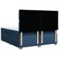 Preview: Boxspringbett mit Matratze Blau 180x200 cm Stoff