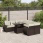 Preview: ARDEBO.de - 9-tlg. Garten-Sofagarnitur mit Kissen Braun Poly Rattan