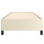 Preview: Bettgestell Creme 90x200 cm Kunstleder