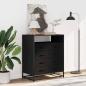 Preview: Schubladenschrank Schwarz 70x41x83,5 cm Holzwerkstoff