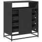 Preview: Schubladenschrank Schwarz 70x41x83,5 cm Holzwerkstoff