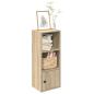 Preview: ARDEBO.de - Bücherregal Sonoma-Eiche 31x24x77 cm Holzwerkstoff