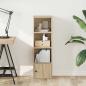 Preview: Bücherregal Sonoma-Eiche 31x24x102 cm Holzwerkstoff