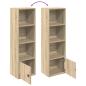 Preview: Bücherregal Sonoma-Eiche 31x24x102 cm Holzwerkstoff