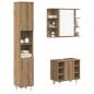 Preview: ARDEBO.de - 3-tlg. Badmöbel-Set Artisan-Eiche Holzwerkstoff