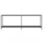 Preview: Konsolentisch Schwarz 220x35x75,5 cm Hartglas