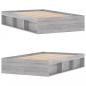 Preview: Bettgestell Grau Sonoma 120x200 cm