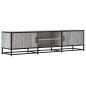 Preview: TV-Schrank Grau Sonoma 160x35x41 cm Holzwerkstoff und Metall