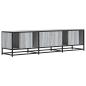 Preview: TV-Schrank Grau Sonoma 160x35x41 cm Holzwerkstoff und Metall