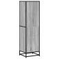 Preview: B?cherregal Grau Sonoma 40x35x139 cm Holzwerkstoff