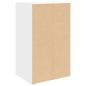 Preview: Bücherregal Weiß 31x24x52 cm Holzwerkstoff