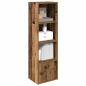 Preview: ARDEBO.de - Bücherregal Altholz-Optik 31x24x102 cm Holzwerkstoff