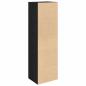 Preview: Bücherregal Schwarz Eichen-Optik 31x24x102 cm Holzwerkstoff