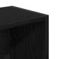 Preview: Bücherregal Schwarz Eichen-Optik 31x24x102 cm Holzwerkstoff