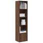 Preview: ARDEBO.de - Bücherregal Braun Eichen-Optik 31x24x127 cm Holzwerkstoff