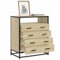Preview: ARDEBO.de - Schubladenschrank Sonoma-Eiche 70x41x83,5 cm Holzwerkstoff
