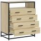 Preview: Schubladenschrank Sonoma-Eiche 70x41x83,5 cm Holzwerkstoff