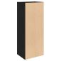Preview: Bücherregal Schwarz Eichen-Optik 31x24x77 cm Holzwerkstoff