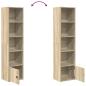 Preview: Bücherregal Sonoma-Eiche 31x24x127 cm Holzwerkstoff