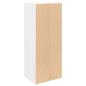 Preview: Bücherregal Weiß 31x24x77 cm Holzwerkstoff