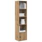 Preview: ARDEBO.de - Bücherregal Artisan-Eiche 31x24x127 cm Holzwerkstoff