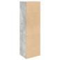 Preview: Bücherregal Betongrau 31x24x102 cm Holzwerkstoff