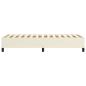 Preview: Bettgestell Creme 90x200 cm Kunstleder