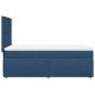 Preview: Boxspringbett mit Matratze Blau 80x200 cm Stoff