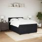 Preview: Boxspringbett mit Matratze Schwarz 140x190 cm Samt