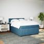 Preview: Boxspringbett mit Matratze Blau 140x200 cm Samt