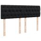 Preview: Boxspringbett mit Matratze Schwarz 140x190 cm Samt