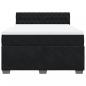 Preview: Boxspringbett mit Matratze Schwarz 140x190 cm Samt