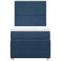 Preview: Boxspringbett mit Matratze Blau 80x200 cm Stoff