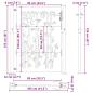 Preview: Gartentor 105x155 cm Cortenstahl Bambus-Design