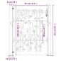 Preview: Gartentor 105x155 cm Cortenstahl Bambus-Design