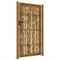 Preview: Gartentor 105x205 cm Cortenstahl Bambus-Design