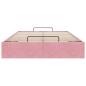 Preview: Ottoman-Bett ohne Matratze Rosa 120x190 cm Samt