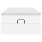 Preview: Ottoman-Bett mit Matratze Weiß 90x200 cm Kunstleder