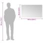 Preview: Wandspiegel 100x60 cm Glas