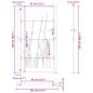 Preview: Gartentor 105x205 cm Cortenstahl Gras-Design
