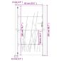 Preview: Gartentor 105x205 cm Cortenstahl Gras-Design