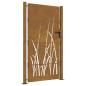 Preview: Gartentor 105x205 cm Cortenstahl Gras-Design