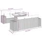 Preview: 7-tlg. Garten-Sofagarnitur mit Kissen Braun Poly Rattan