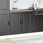 Preview: Spülenunterschrank Porto Schwarz 80x46x81,5 cm Holzwerkstoff