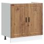 Preview: Spülenunterschrank Porto Altholz-Optik 80x46x81,5 cm
