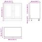 Preview: Spülenunterschrank Porto Altholz-Optik 80x46x81,5 cm