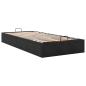 Preview: Ottoman-Bett ohne Matratze Schwarz 90x200 cm Samt